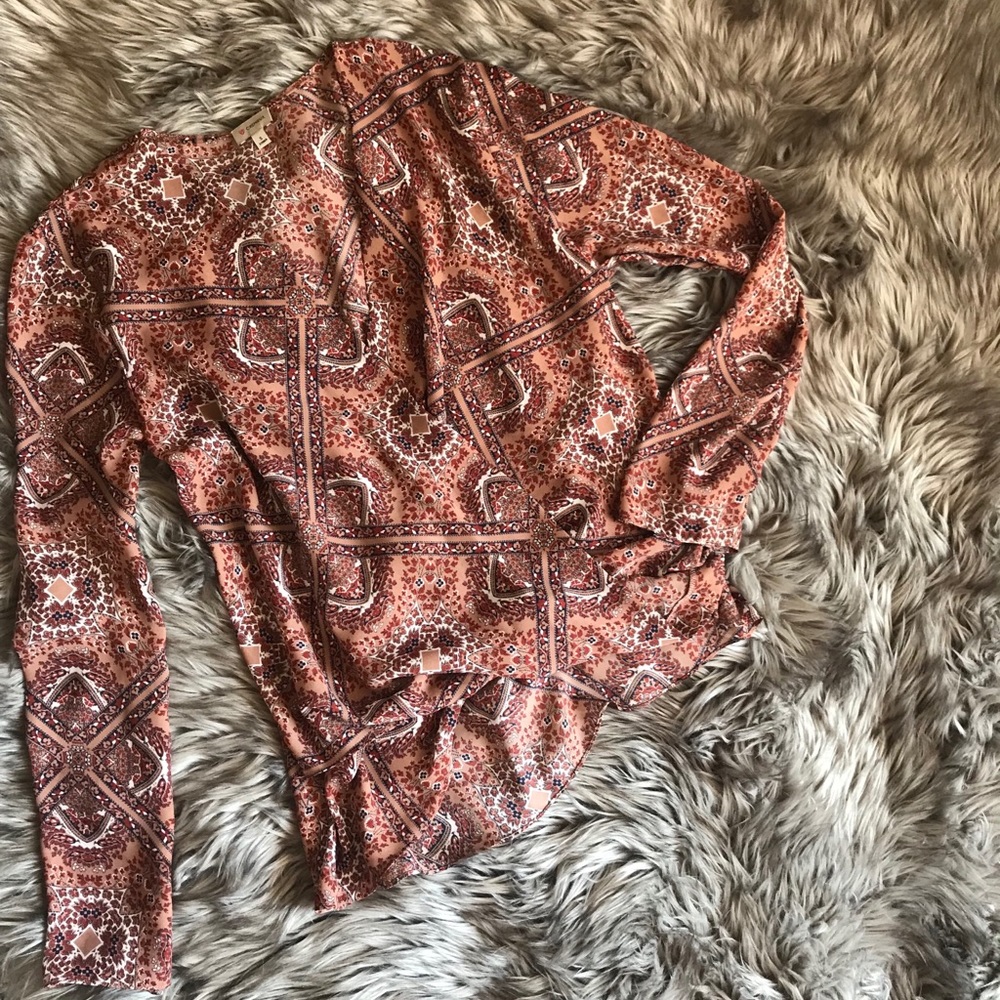 Paisley Wrap Blouse